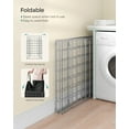 thumbnail image 6 of SONGMICS Laundry Hamper, 23.8 Gal. (90L) Laundry Basket, Collapsible Clothes Hamper, Removable and Washable Liner, Metal Wire Frame, for Bedroom Bathroom, Silver and Classic Black, 6 of 6