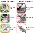 thumbnail image 3 of Salad Cutter Bowl, Veggie Choppers and Dicers, Salad Chopper Bowl and Cutter, Multi-Functional Fast Salad Cutter Bowl, Salad Cutter Bowl with Lid Fast Vegetable Cut Set (Green), 3 of 5