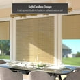thumbnail image 2 of Red Lantern Burnt Bamboo Cordless Window Shade - Natural 60" W, 2 of 8