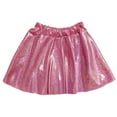 thumbnail image 2 of Metallic Skirts for Girls Girls Sequin Skirt Elastic Waist Pleated A-Line Pink Skirt Birthday Party Dresses, 2 of 5