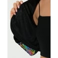 thumbnail image 4 of INSPIRE CHIC Veste à Sequins pour Femmes Manches Longues Cardigan Court Ouvert Boléro Multi Couleur TP, 4 of 6
