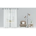 thumbnail image 1 of Ellen Tracy Spectrum Semi-Sheer Grommet Curtain Panels In White "76X84'', 1 of 3