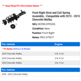 thumbnail image 2 of Front Right Strut and Coil Spring Assembly - Compatible with 2013 - 2015 Chevy Malibu 2014, 2 of 2