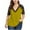 Yellow, variant on Scyoekwg Short Sleeve Shirt for Women Summer Lace V-Neck Splicing Tunic Tops Solid Color Patchwork Trendy Comfy Casual Loose Shirts Blue XXXXL
