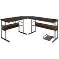 thumbnail image 5 of Costway Escritorio de Esquina Moderno en Forma de L de 170 CM, Mesa de Dibujo Inclinable, Estante Inferior, Soporte para Computadora, Estación de Trabajo de Oficina para Hogar, 5 of 5