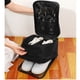 thumbnail image 4 of Bolsa De Viaje Para Zapatos De 3 Capas, Resistente Al Agua, Con Cremallera De Dos Vías, Resistente Al Desgaste, Portátil, Bolsa De Almacenamiento De Zapatos De 3 Capas Para ANGGREK Negro, 4 of 8