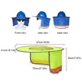 thumbnail image 3 of Greeniant Casco de protección solar para verano, sombrero reflectante, protección para el cuello, protección de seguridad para la construcción, visera Ciclismo Azul real Greeniant OD020047-03B, 3 of 6