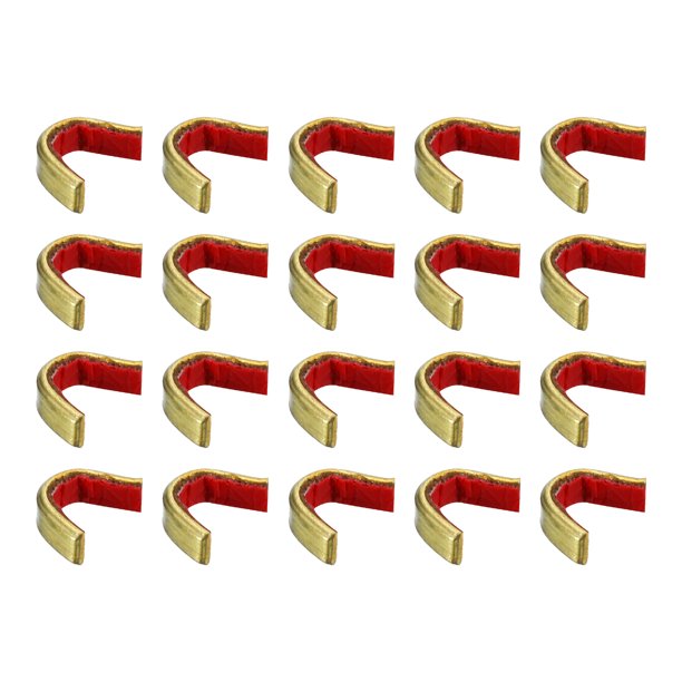 Puntos de nock de cuerda de arco, nocks de latón, clip de hebilla, accesorios de arquería para arco recurvo y compuesto, paquete de 20
