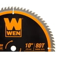 thumbnail image 2 of Hoja de sierra WEN BL1080 de 10" con 80 dientes y punta de carburo, 2 of 4