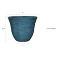 thumbnail image 4 of Honeysuckle Resin Flower Pot Planter, Blue Jean, 15", 4 of 4