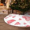 thumbnail image 5 of Defioc Pink Hearts for Christmas Tree Skirt Snowman Xmas Tree Skirt Farmhouse Christmas Decorations Tree Mat for Holiday Party Decor-30", 5 of 6
