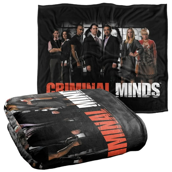 Criminal Minds The Brain Trust Officially Licensed Silky Touch Super Soft Throw Blanket 50' x 60'