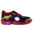 thumbnail image 1 of Tenis Niño Kuali Shoes Dinosaurio Rex Luces Led Talla 17.5 cm Negro Rojo, 1 of 5