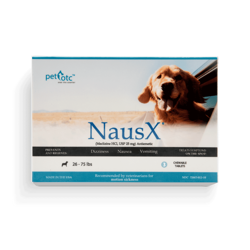 NausX AntiMotion Sickness and Nausea Relief for Medium Breed Dogs