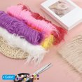 thumbnail image 4 of Unique Bargains 6 Pcs 10 x 10 Inch Plush Faux Fur Fabric Square Fluffy Faux Fur Patches Cuts, Yellow, 4 of 6