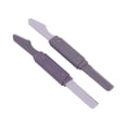 thumbnail image 4 of 2 cuchillas para recortar cejas, de acero inoxidable, con doble cabezal y funda., 4 of 14