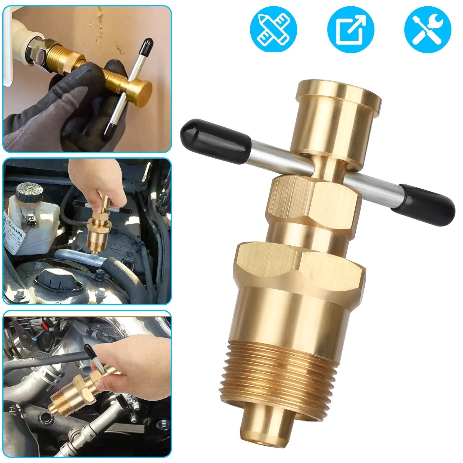 Durable Brass Olive Remover High Strength, Corrosion-Resistant Tool for HVAC Pipes for 22mm & 15mm