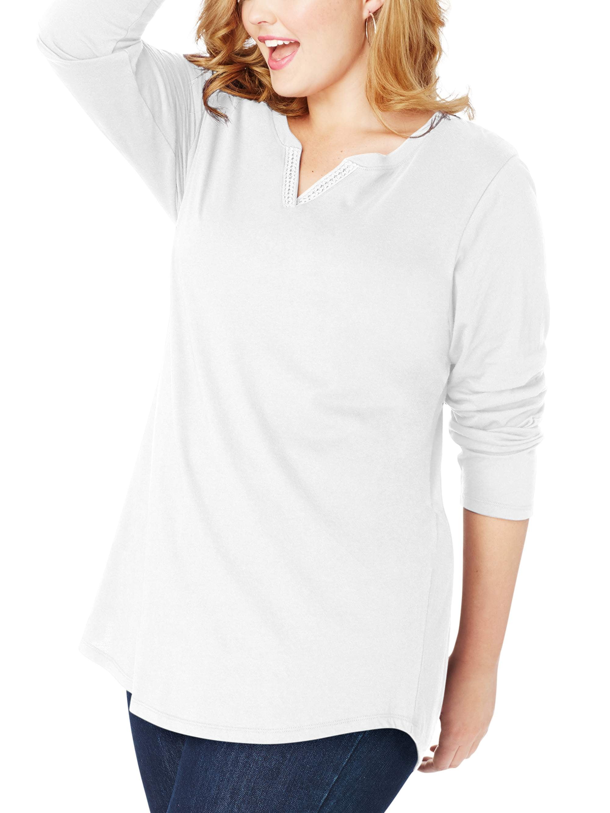 walmart tunic tops plus size