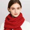 thumbnail image 2 of MESSUEN Scarf for Women Warm Scarf Knit Scarf Winter Scarf Womens Scarves for Women Poncho Tops for Women Z Red One Size, 2 of 4