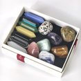 thumbnail image 6 of Healing Crystals Stones Set, 14 Pcs Chakra Set Tumbled Stones, Natural Hexagonal Bullet Shaped Reiki Gemstone for Points Energy Balancing Meditation Therapy, Wicca & Crystal Healing or Ritual Stones, 6 of 6