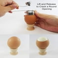 thumbnail image 6 of AAOMASSR 1Pack Egg Cracker Topper, Stainless Steel Egg Opener Eggshell Cutter Kitchen Remover Tool for Raw/Soft Hard Boiled Egg, 6 of 8