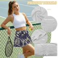 thumbnail image 6 of FUIALDOLG Chinese Style Golf Skirt for Women High Waisted A-Line Athletic Skorts with Pocket Summer Sport Shorts Mini Tennis Skirts with Shorts,L, 6 of 7