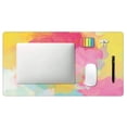 thumbnail image 2 of Extra Large Mouse Pad, Watercolor Gradient Painting Desk Mat - Square Mouse Pad Non-Slip Rubber Base Mouse Pad for Desktop, Laptop, 29.5 x 15.8 inch, 2 of 8