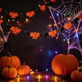 thumbnail image 2 of SLYNSHome Pumpkin Spider Bat Paper Garland Banner, 118 Inch Foldable Tissue Hanging Streamer For Ceiling Mantel Doorway Fall Halloween Home Party Wall Decor, 2 of 5