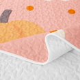 thumbnail image 5 of Manfei Cute Daisy Pumpkin Print Twin Quilt Set,Thanksgiving Theme Twin Coverlet Set,2-Piece,1 Bedspread and 1 Pillowcase, 5 of 7