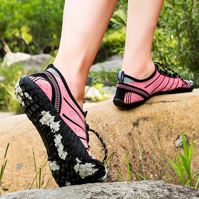 Zapatos Acuáticos Zapatos acuáticos antideslizantes, zapatos de natación transpirables para mujeres y hombres (polvo negro42) Wdftyju Tenis De Mujer Tenis De Hombre