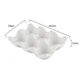 thumbnail image 2 of Placa de huevo de cerámica, almacenamiento de nevera y soporte de huevo de celosía decorativo de porcelana de huevo cocinable Kuyhfg Sin marca, 2 of 2