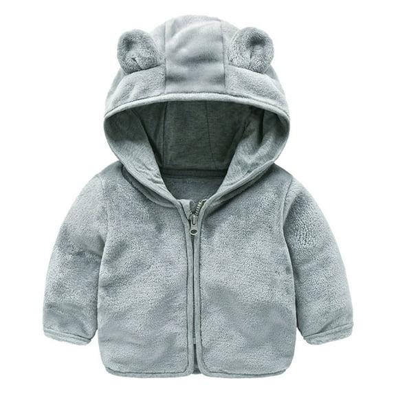 FRSASU Kids Clothing Clearance,Kid Infant Baby Boys Girl Cartoon Ear Hooded Pullover Tops Warm Clothes Coat