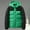 Green, variant on lkfuzj Men's Puffer Jacket Hooded Winter Coat Warm Thicken Cotton Outerwear Unisex Fashion Long Sleeve Hooded Jacket Zippered Patchwork Collar Warm Bread Padded Coat Tops - Army Green