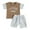 Brown, variant on Gerichy Boys Summer Outfits Toddler Boys Short Sleeve Cartoon Dinosaur Prints T Shirt Tops Shorts Child Kids Set&Outfits