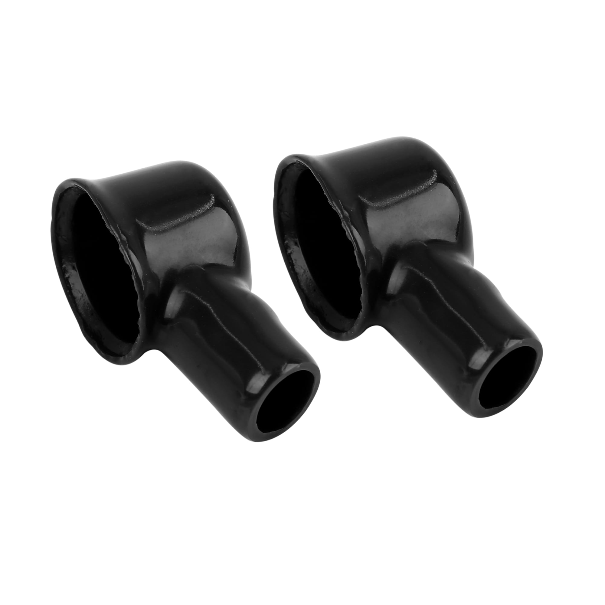 2pcs 41 x 20mm Black Soft PVC Battery Terminal Cover Insulation Cap