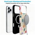 thumbnail image 3 of SKLYDDI Funda para iPhone 11 con Diseño Floral y Lunares, Compatible con MagSafe, 3 of 7