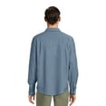 thumbnail image 3 of George Men's Long Sleeve Poplin Button-Up Shirt, 3 of 5