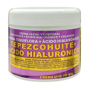DEL INDIO PAPAGO Tepezcohuite   Hyaluronic Acid Day Cream 4 oz (mimosa tenuiflora)