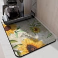 thumbnail image 2 of Washable Rubber Sunflower Cute Floral Dish Drying Mats for Kitchen Counter Home Large Coffee Bar Pad Accessories and Decor for Utensils Stemware 18''x24'', 2 of 7