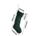thumbnail image 3 of Deeceymbur Fresh Style Knitted Christmas Small Stocking Double Sided Twisted Holiday Gift Bag Home Christmas Tree Fireplace Decor Sock, 3 of 3