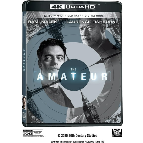 The Amateur (4K Ultra HD   Blu-ray   Digital Copy) 20th Century Fox, Action Thriller