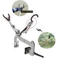 thumbnail image 2 of AMYSPORTS Adjustable Clamp Rod Holder Fishing Clamp Marine Rod Holders Boat Folding Stainless Pole Holder Boat Rack, 2 of 5