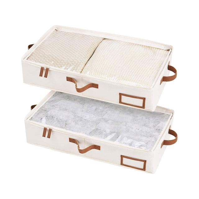Caja de almacenamiento para debajo de la cama StorageWorks, organizador de ropa para debajo de la ca