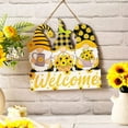 thumbnail image 6 of Hilingoto Doorplate Decoration Clearance! Happy Door Signs Plaque Wooden Hanging Door Signs Decorate Front Door Flowers Spring Wall Hangings Decorate Rustic Decor for Spring Parties Indoors Outdoors, 6 of 8