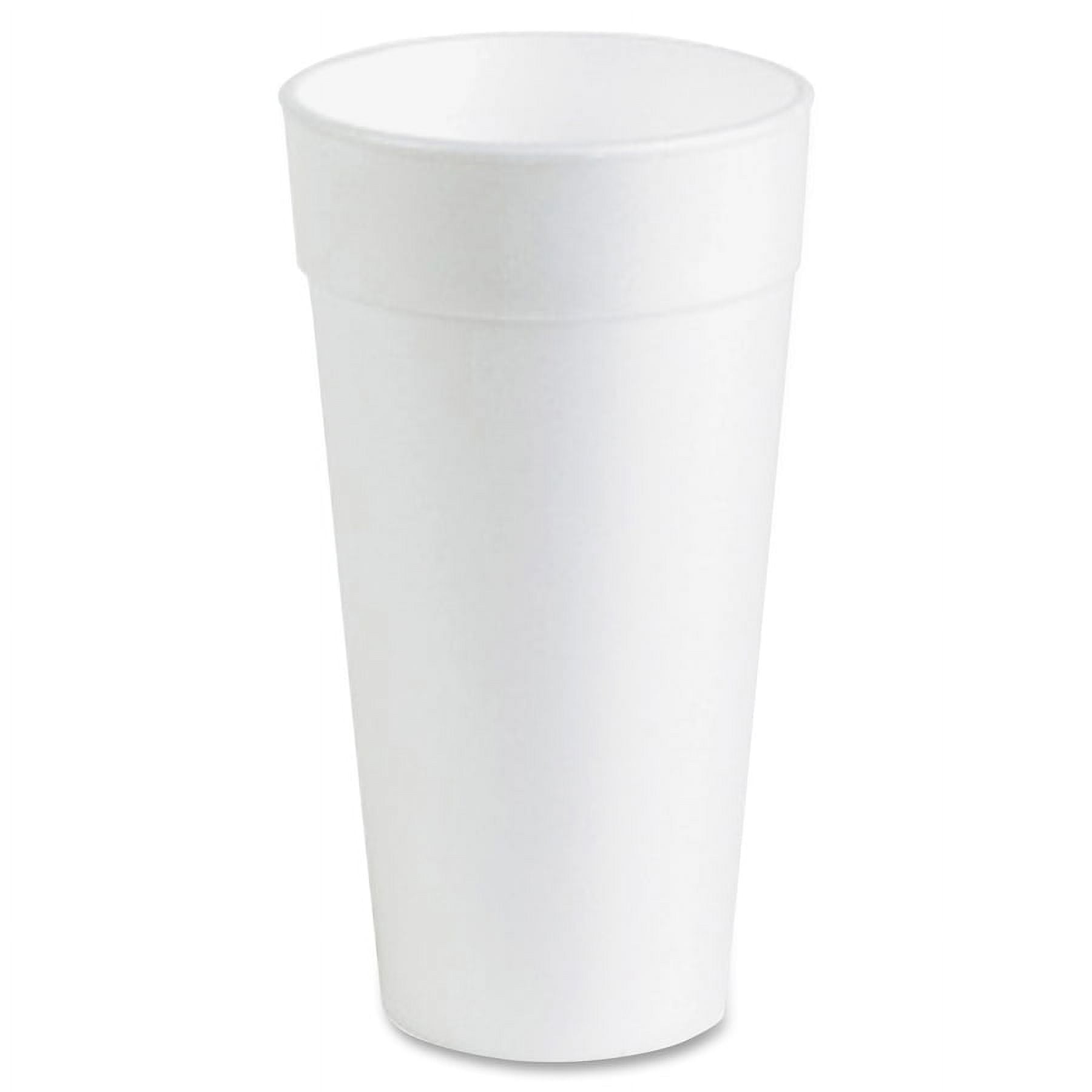 AMZ Empire Disposable Foam Coffee Cups Hot Drink Beverage To Go 20 Ounce  50/Case With Lids