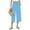 Blue, variant on Ladies' and Linen High Waisted Solid Color Loose and Tight Waist Lace up Wide Leg Pants Womens Casual Drawstring Pants High Waist Ruched Bandage Lady Basketball Jumpsuit plus Size Business