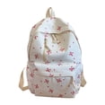 thumbnail image 5 of Bow Print Nylon Backpack, Lightweight Large Capacity Casual Daypack, Multi Pocket Adjustable Shoulder Strap Bookbag for School Daily Travel, 5 of 5