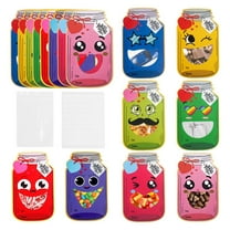 24 Pack Valentines Cards for Kids Classroom School, Colorful Jars cute Valentines Day Cards, Valentines Day Gifts for Kids, Exchange Gifts