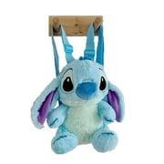 FULEADTURE Stitch Cartoon Plush Backpack Kindergarten School Bag for Kids-Blue