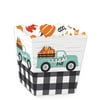 Big Dot of Happiness Happy Fall Truck - Party Mini Favor Boxes - Harvest Pumpkin Party Treat Candy Boxes - Set of 12